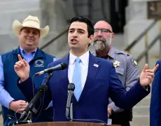 Protesters heckle and chant as Reps. Gabe Evans, Lauren Boebert tout Trump’s ‘big, beautiful’ bill