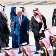 A Lavish Welcome for Trump in Saudi Arabia, and a Standoff at the Library of Congress